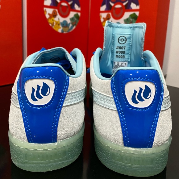 PUMA × Pokémon: Squirtle Suede Classic Blue size 9 - Picture 3 of 6